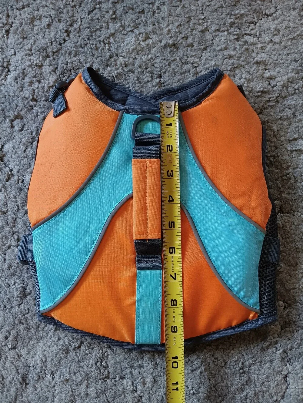 🩵🧡 Youly Beach Bum Dog Flotation Vest Harness Small Orange Blue Float Petco